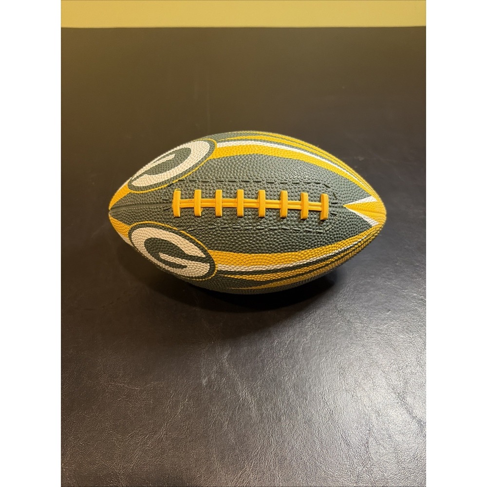 Green Bay Packers Football Wilson Rubber 9" NFL Green Gold 2005 Wisconsin Mini